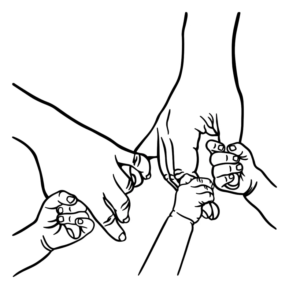 Family Hands Wooden Plaque - Image 2